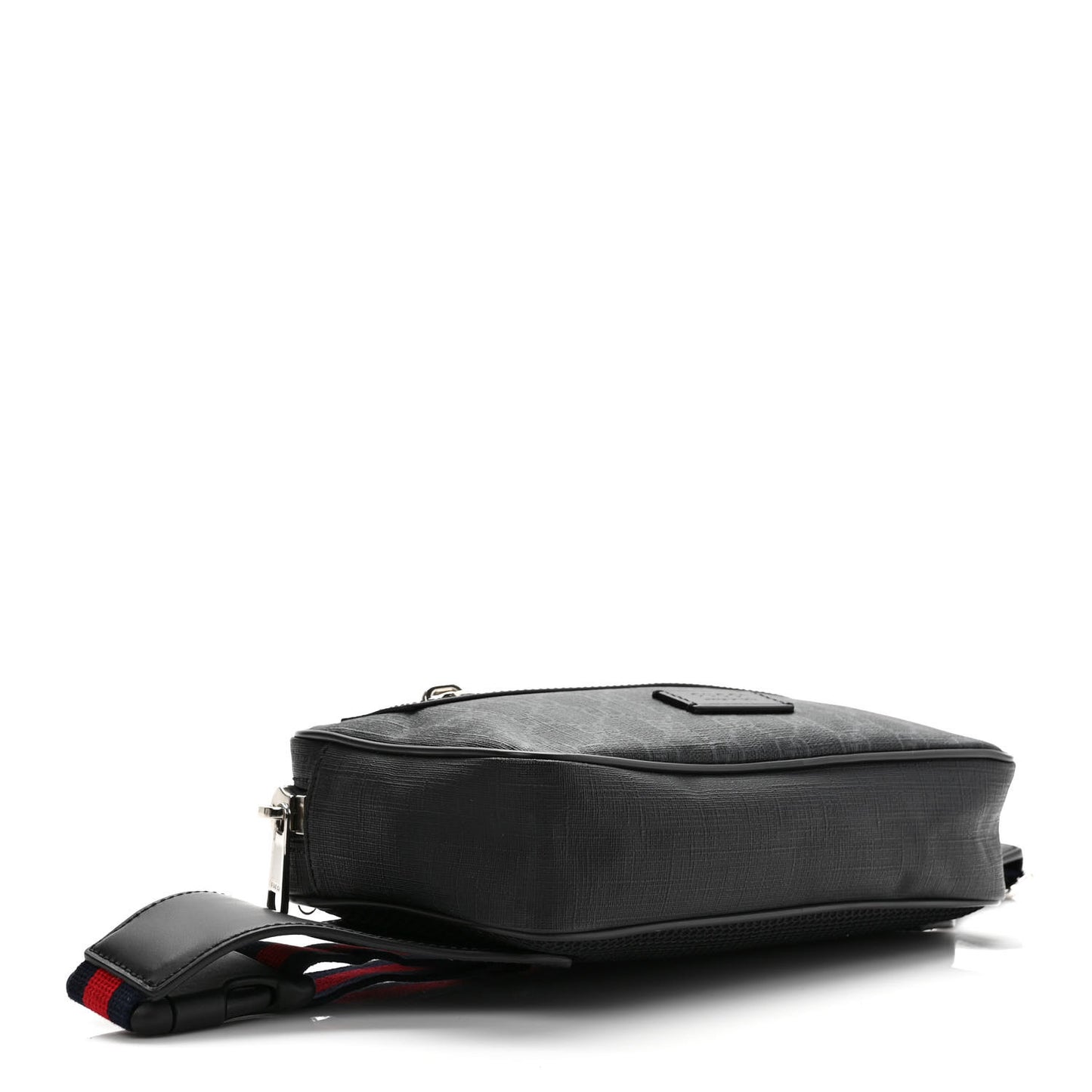 Soft GG Supreme Monogram Web Belt Bag Black Grey