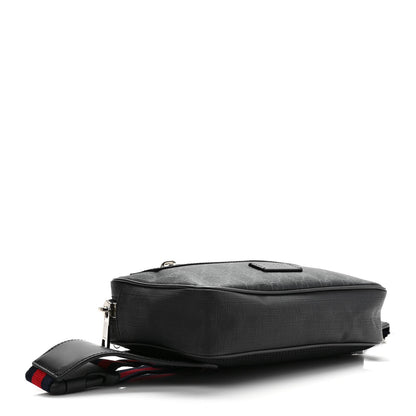 Gucci Soft GG Supreme Monogram Web Belt Bag Black Grey 4 of 11