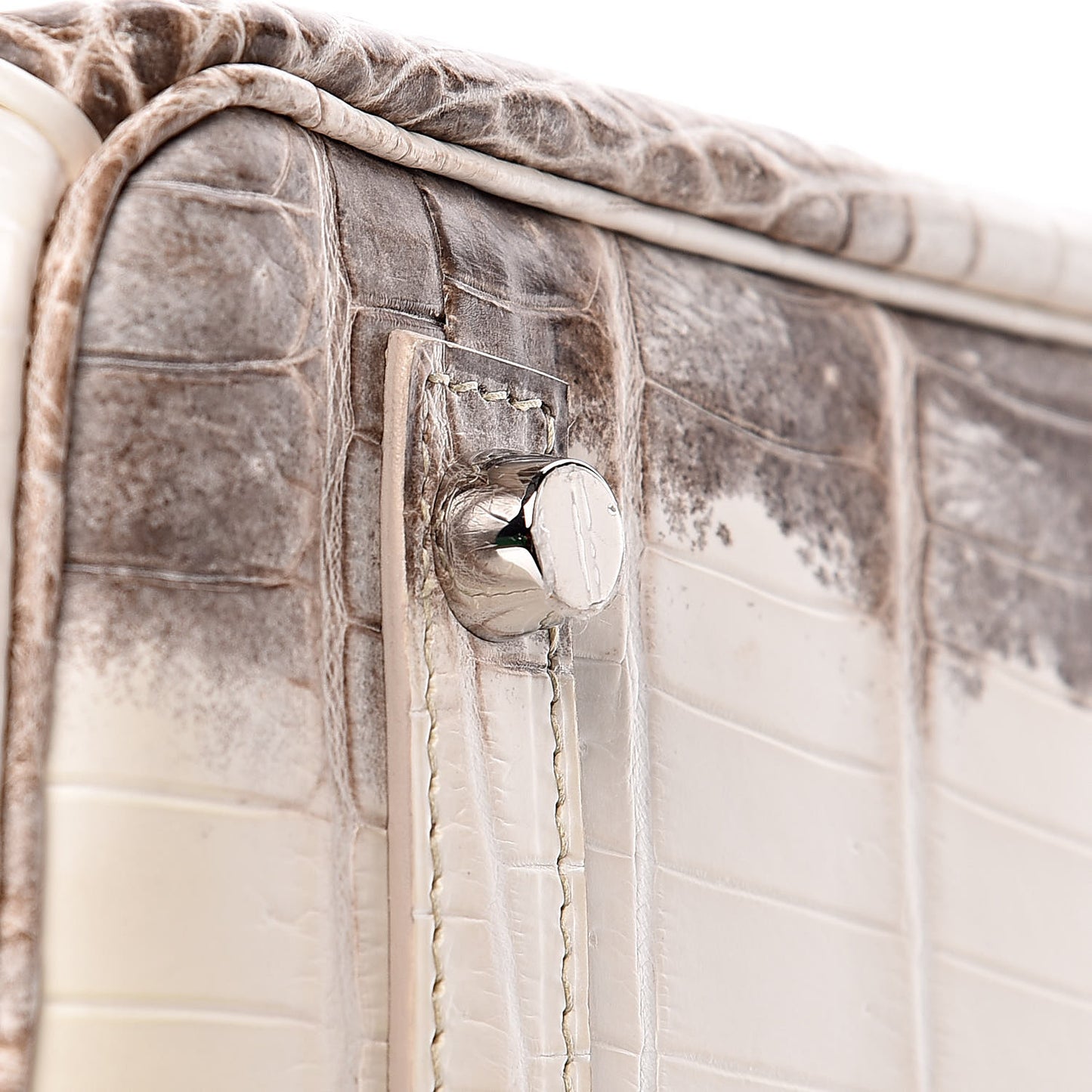 Matte Niloticus Crocodile Himalaya Birkin 30 Blanc