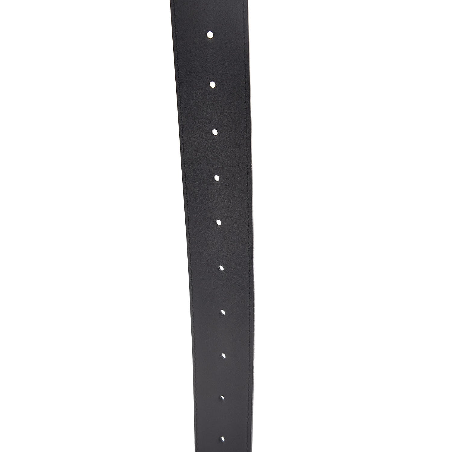 Gucci Moon Calfskin Pearl Double G 40mm Belt 80 32 Black Cream 5 of 6