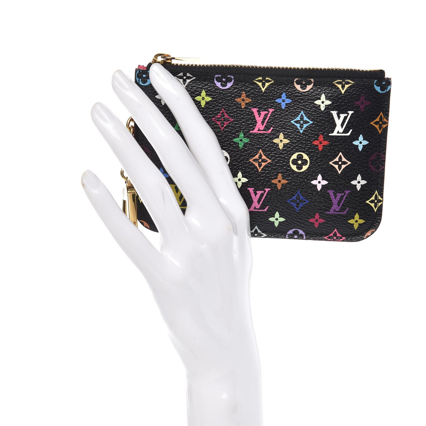 Monogram Multicolor Key Pouch Black Grenade