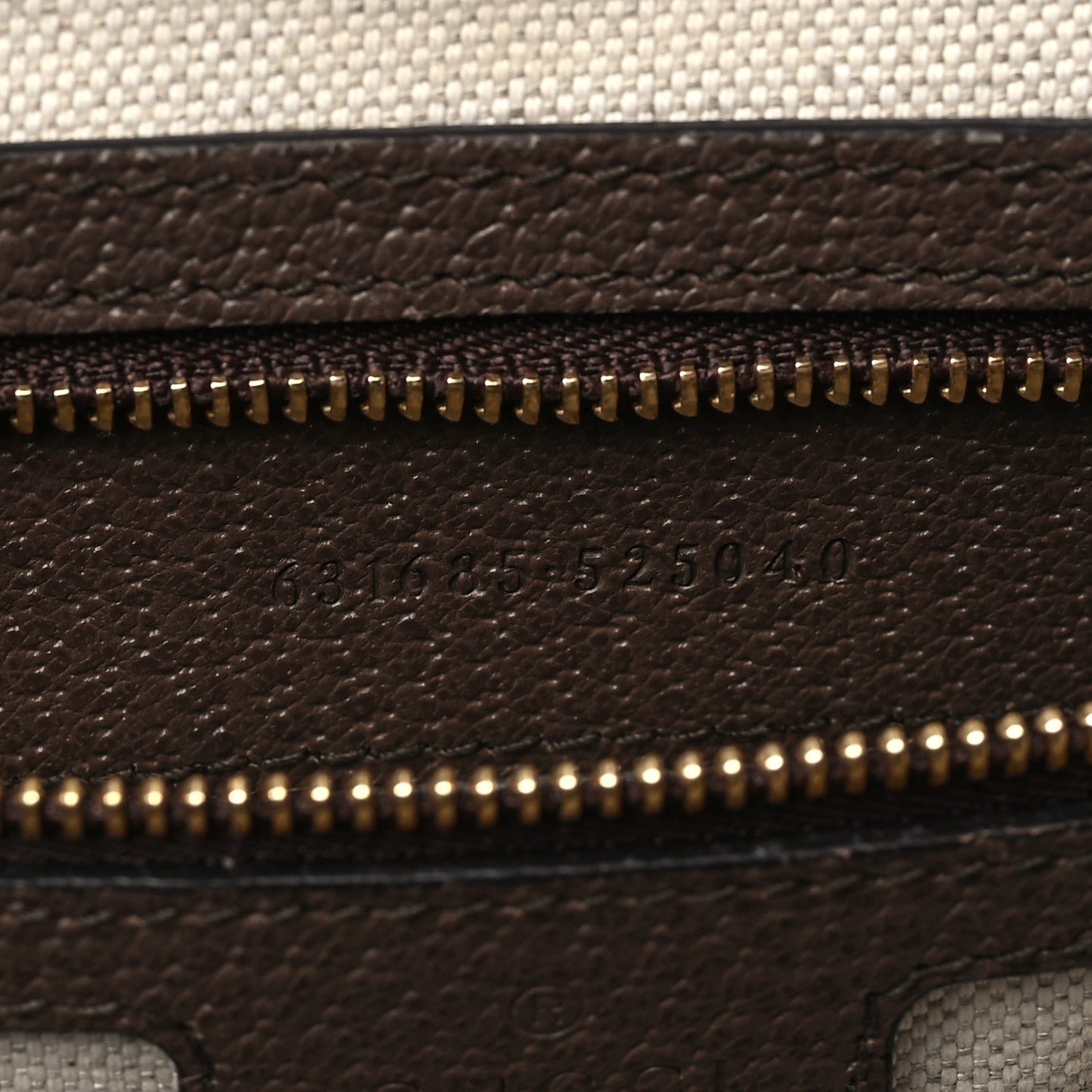 Gucci Monogram Jumbo GG Textured Dollar Calfskin Web Medium Ophidia Shopping Tote Camel Ebony 7 of 9