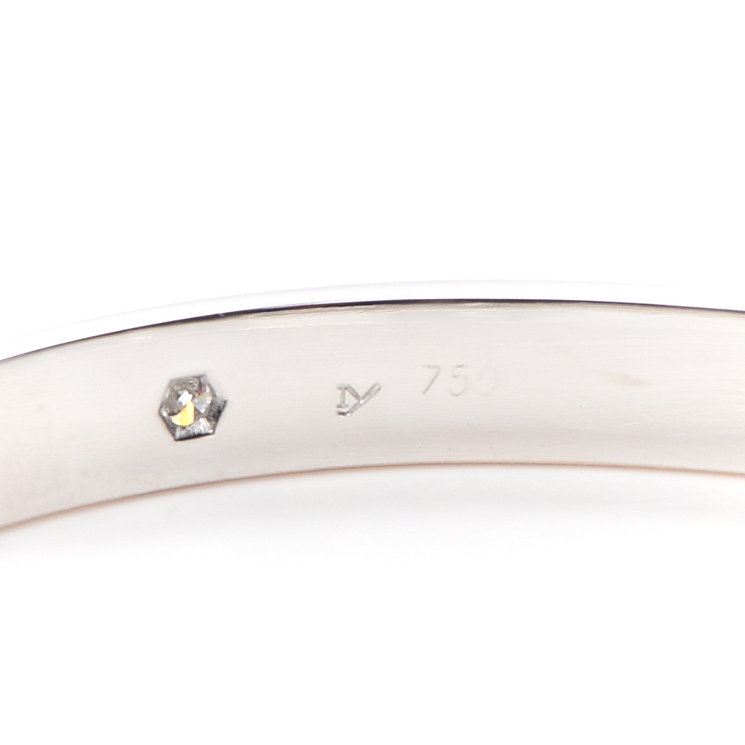 Cartier 18K White Gold 6 Diamond LOVE Bracelet 17 4 of 7