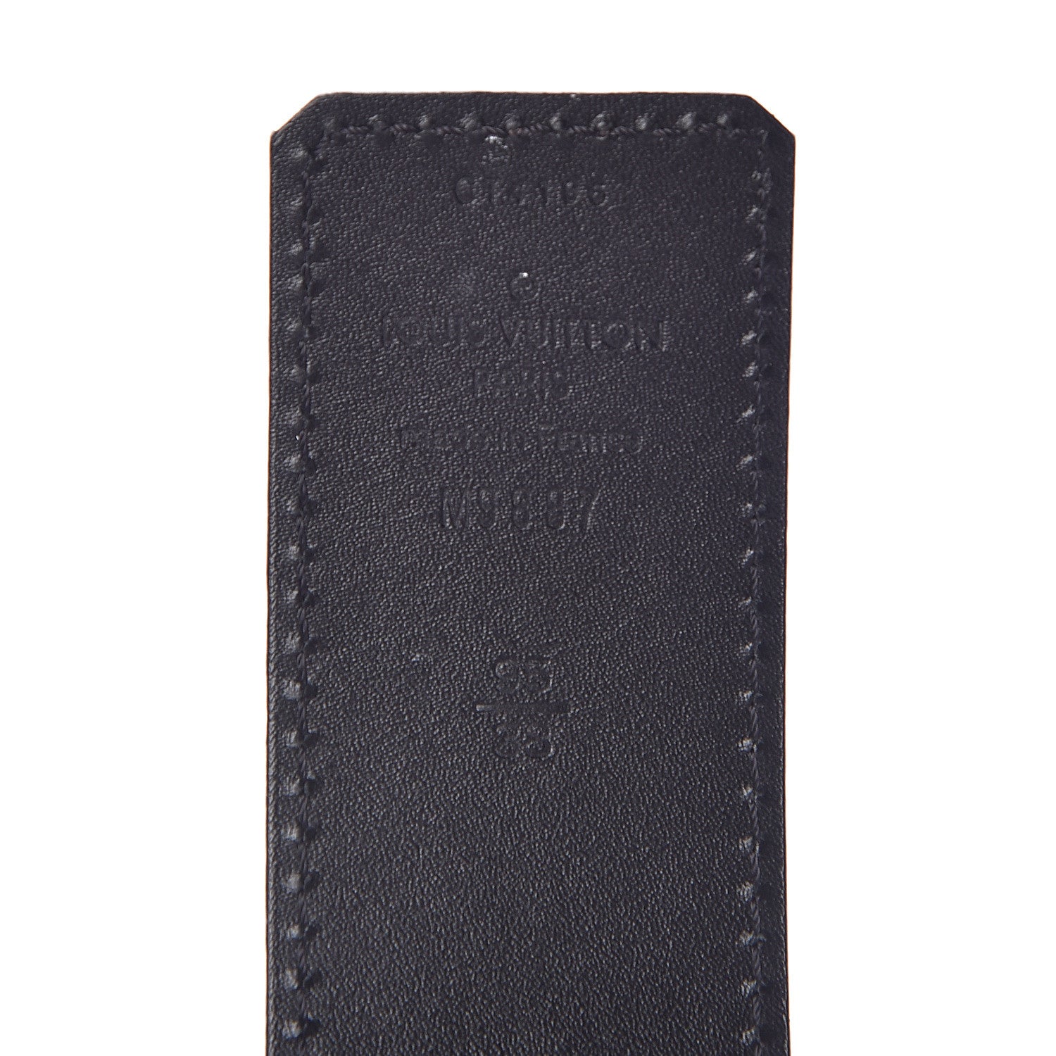 Louis Vuitton Calfskin 40mm LV Initiales Reversible Belt 95 38 Dark Brown Black 4 of 8