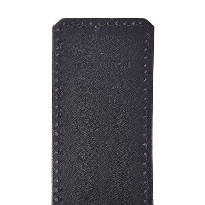Louis Vuitton Calfskin 40mm LV Initiales Reversible Belt 95 38 Dark Brown Black 4 of 8