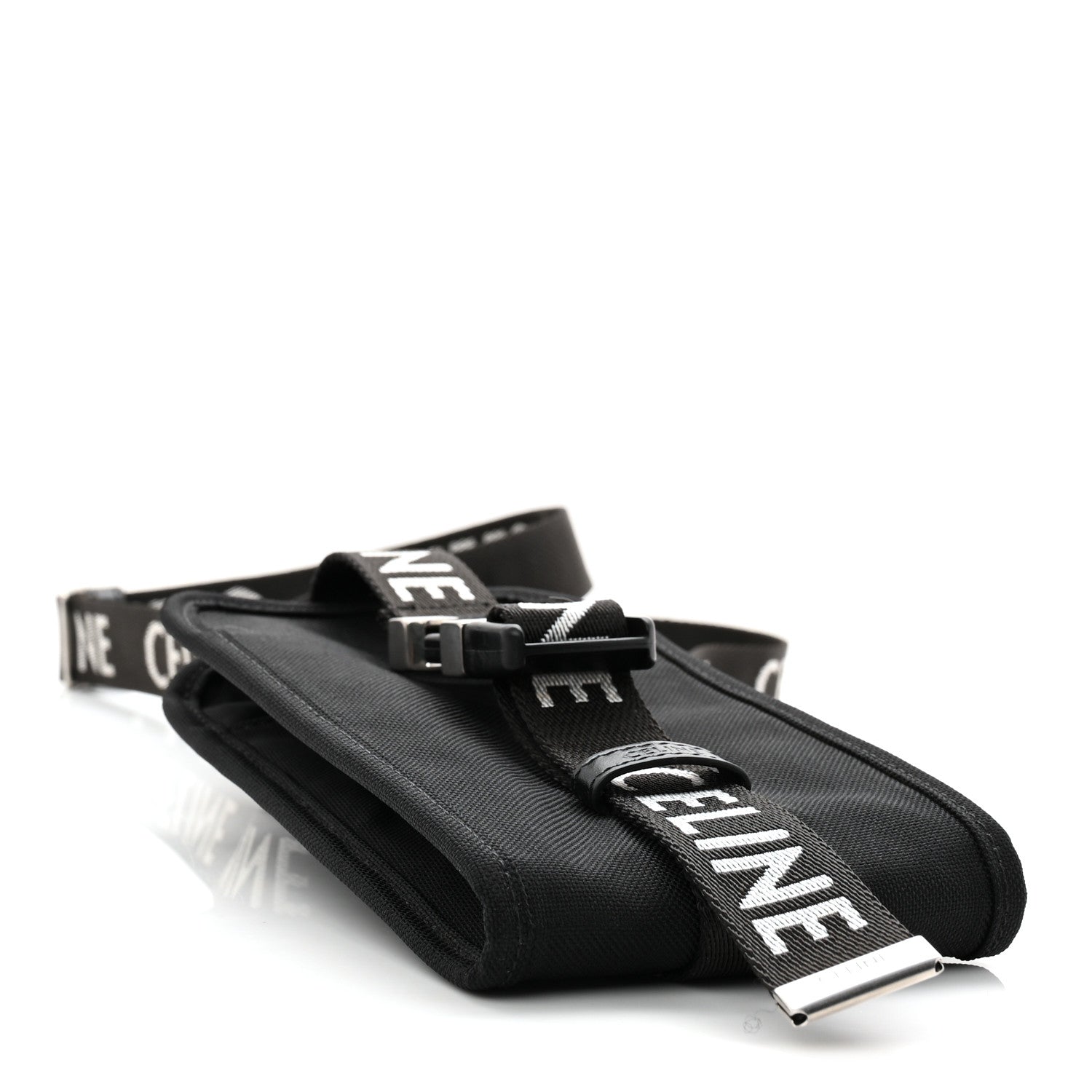 Celine Canvas Trekking Phone Holder Black 4 of 10