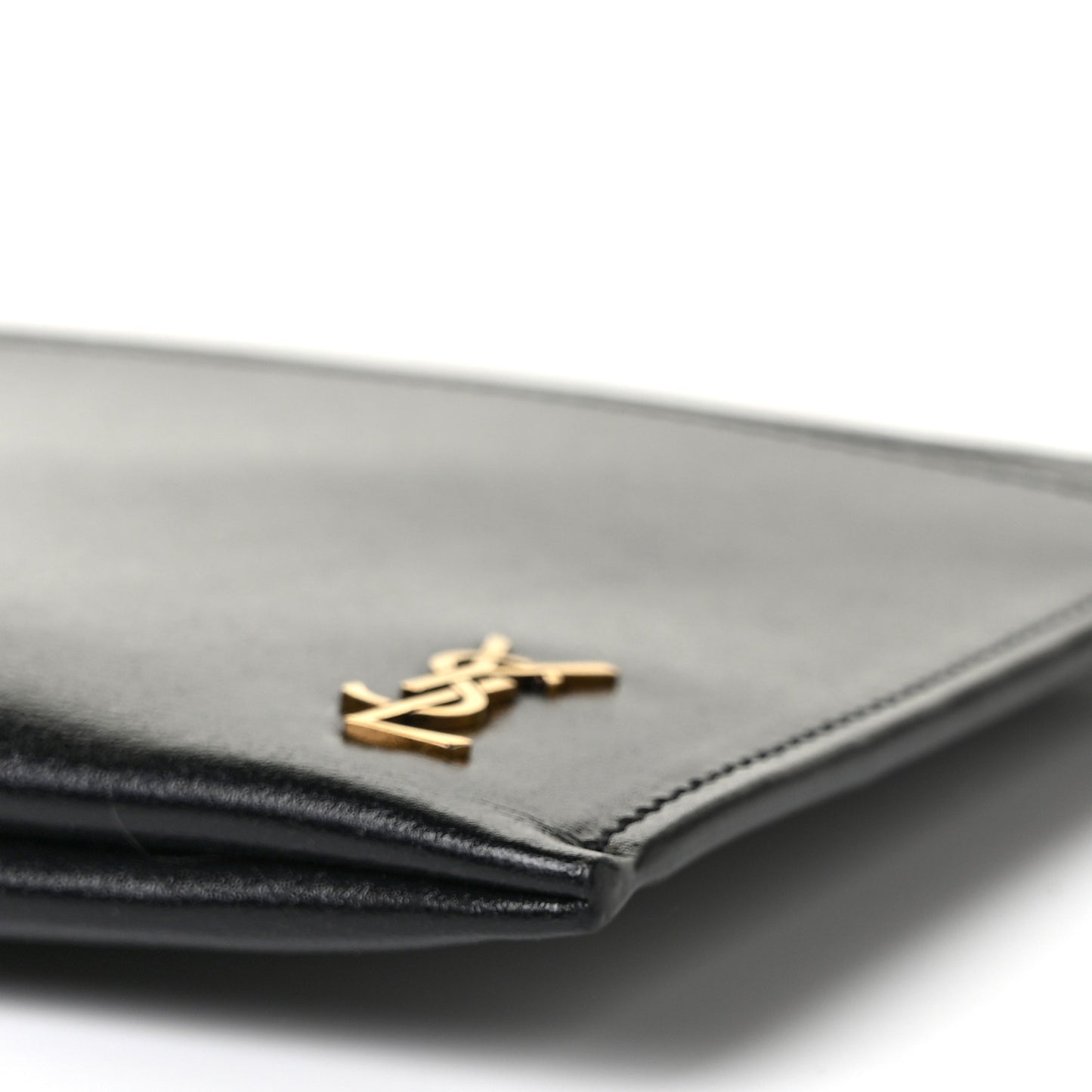 Smooth Calfskin Monogram Bill Pouch Black
