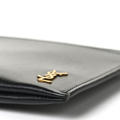 Saint Laurent Smooth Calfskin Monogram Bill Pouch Black 9 of 10