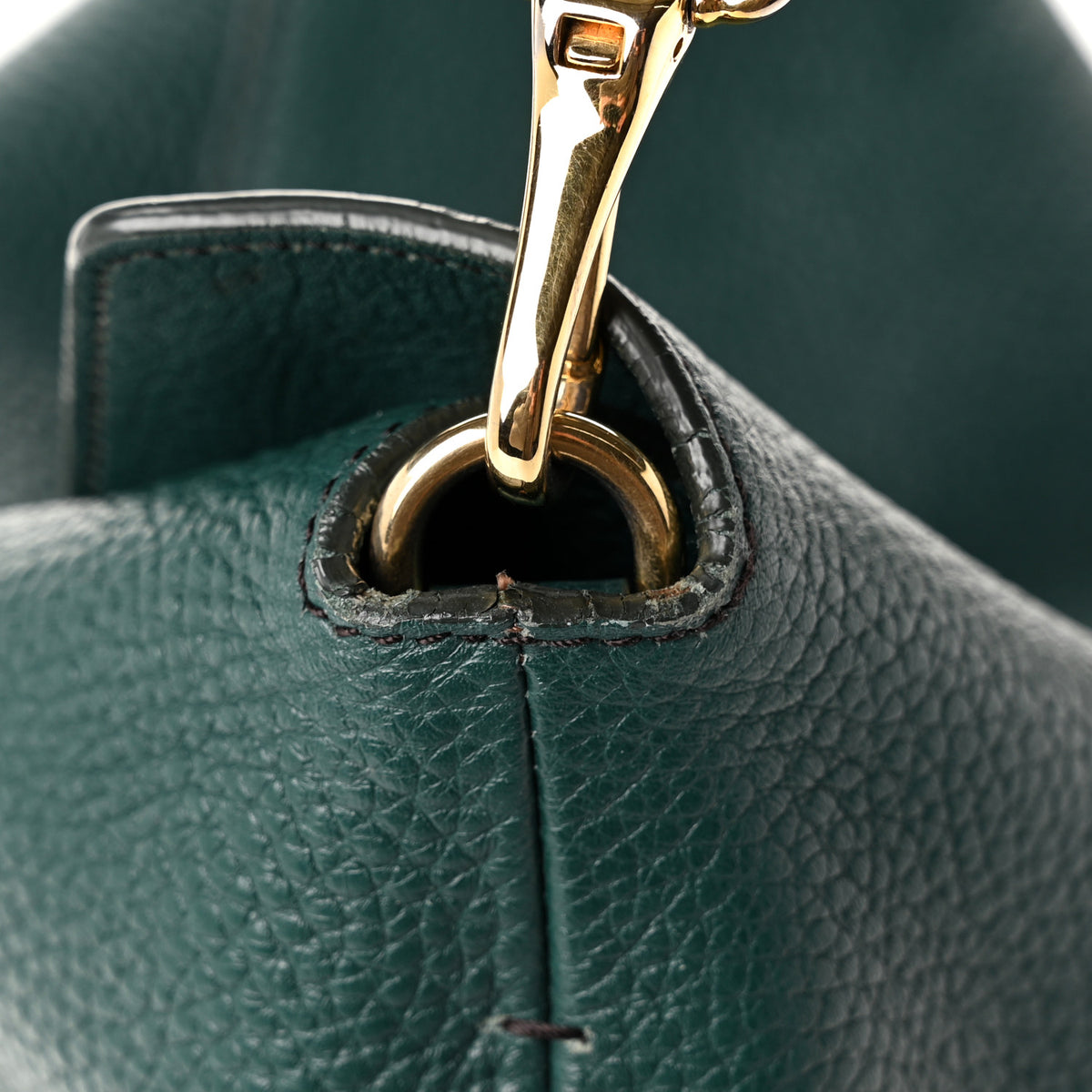 Burberry Grainy Calfskin Medium Cale Hobo Green 11 of 11