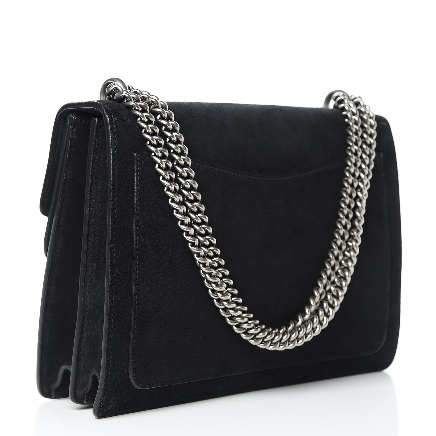 Suede Medium Dionysus Shoulder Bag Black