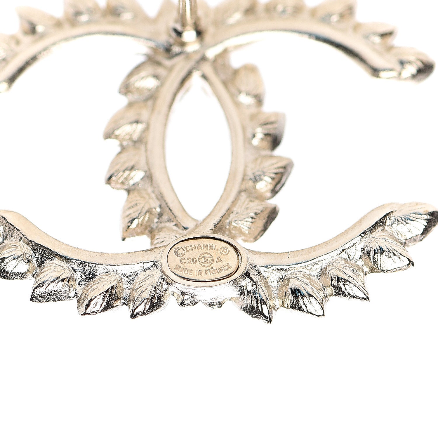 Chanel Strass Crystal CC Earrings Gold Black 3 of 5