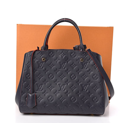 Louis Vuitton Empreinte Montaigne MM Marine Rouge 13 of 13