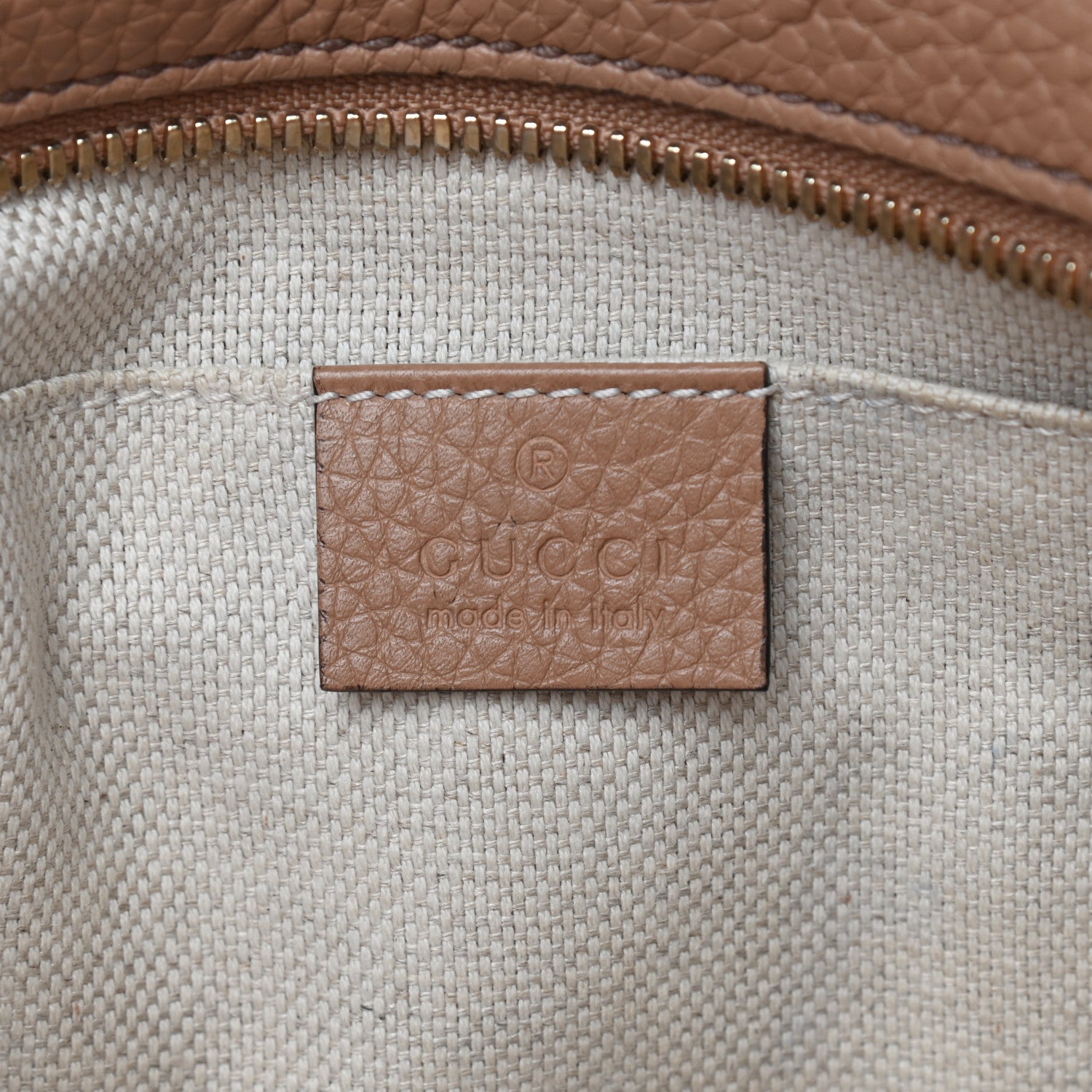 Gucci Pebbled Calfskin Small Soho Disco Bag Rose Beige 6 of 9