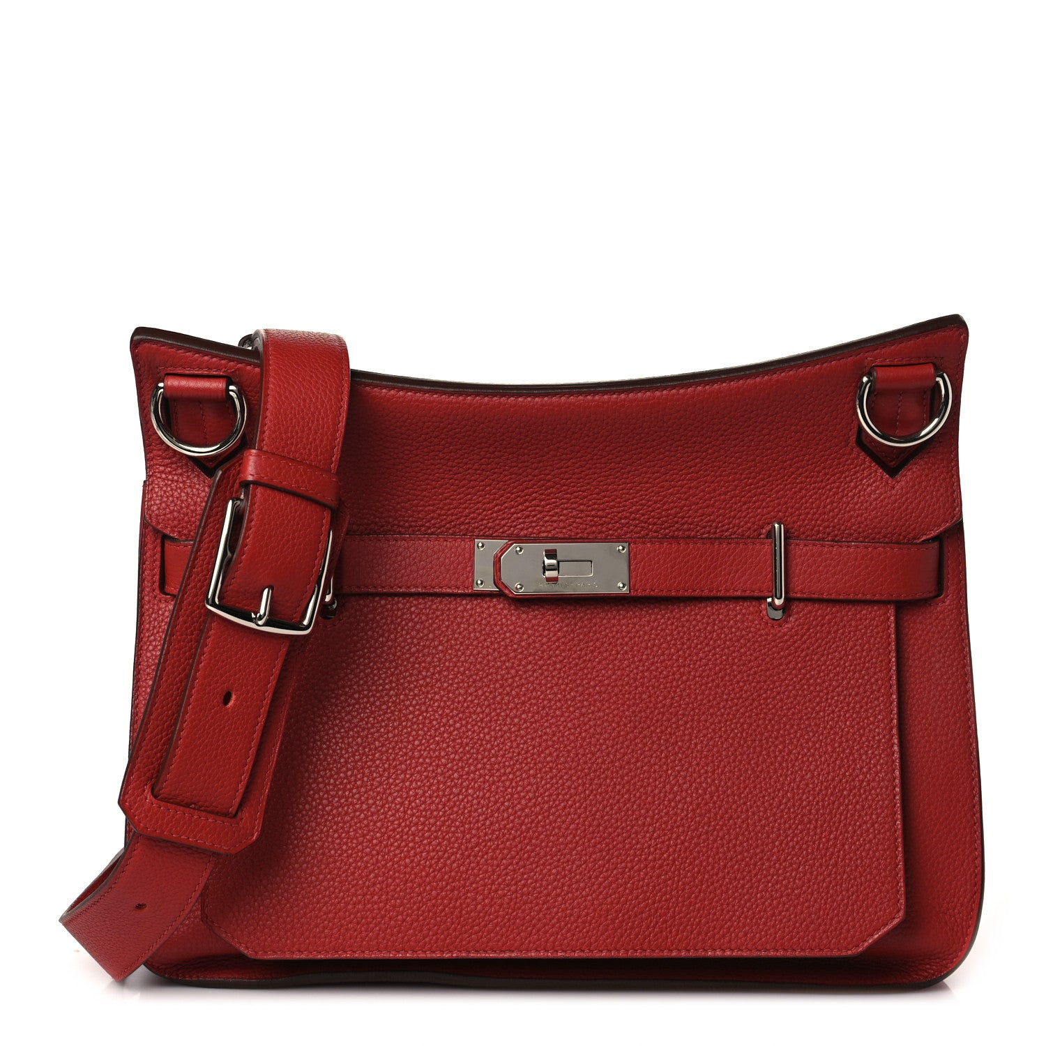 Hermes Taurillon Clemence Jypsiere 34 Rouge Venetian 1 of 9