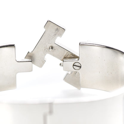 Hermes Enamel Wide Clic Clac H Bracelet GM White 5 of 5