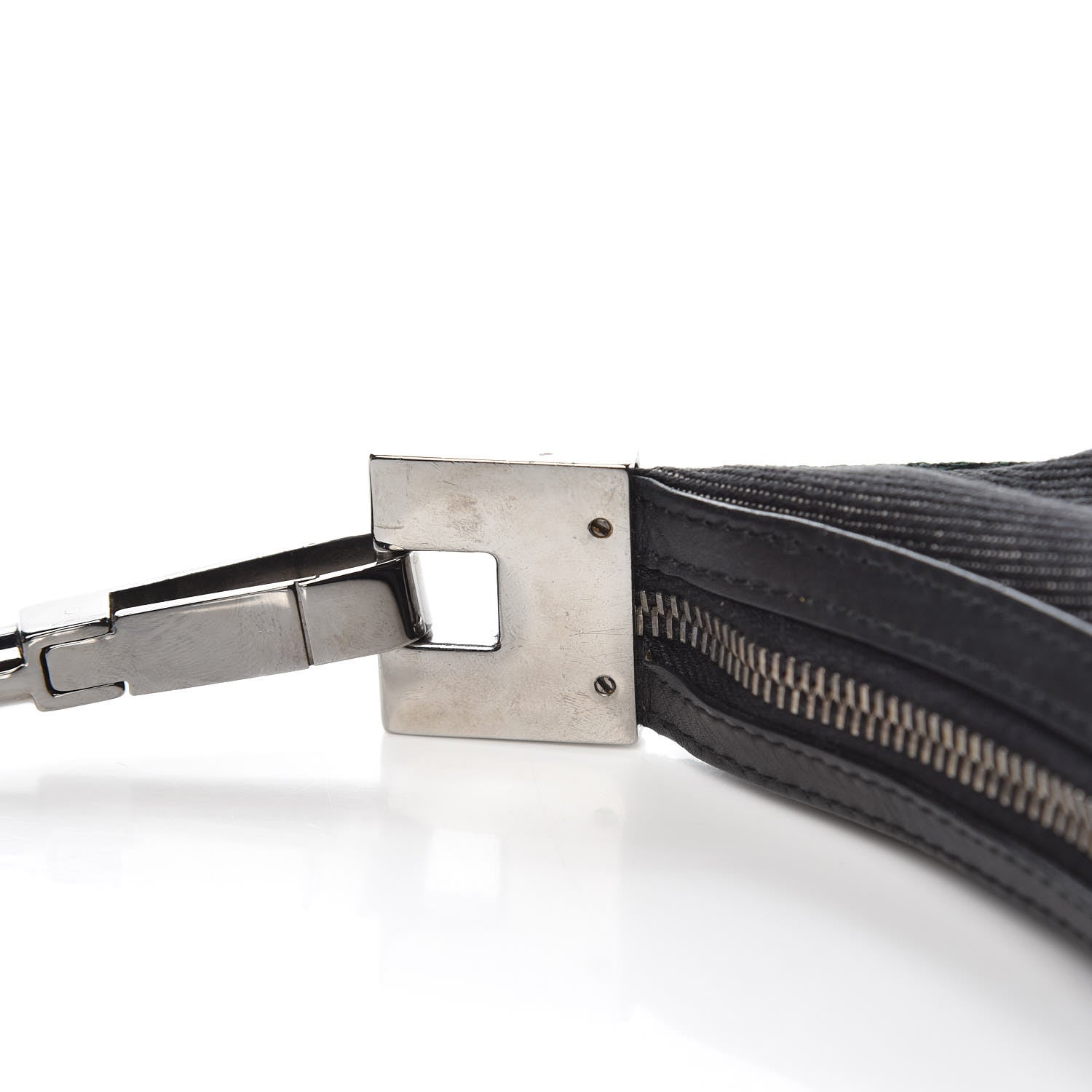 Gucci Denim Web Small Clasp Hobo Black 11 of 11