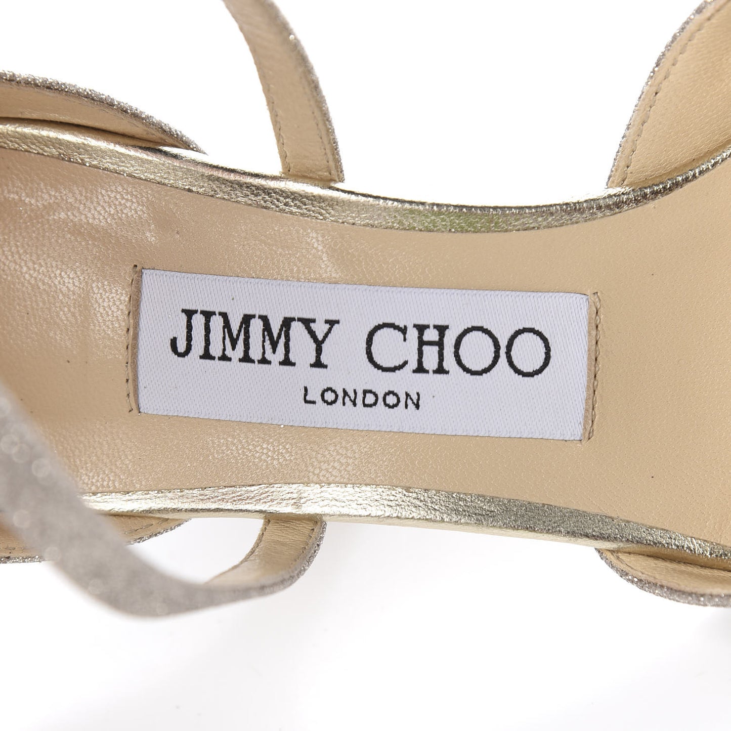 Glitter Emsy Crisscross Sandals 35 Platinum Ice