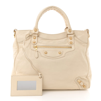 Balenciaga Agneau Giant 12 Gold Hardware Velo Blanc Creme Light Craie 3 of 13
