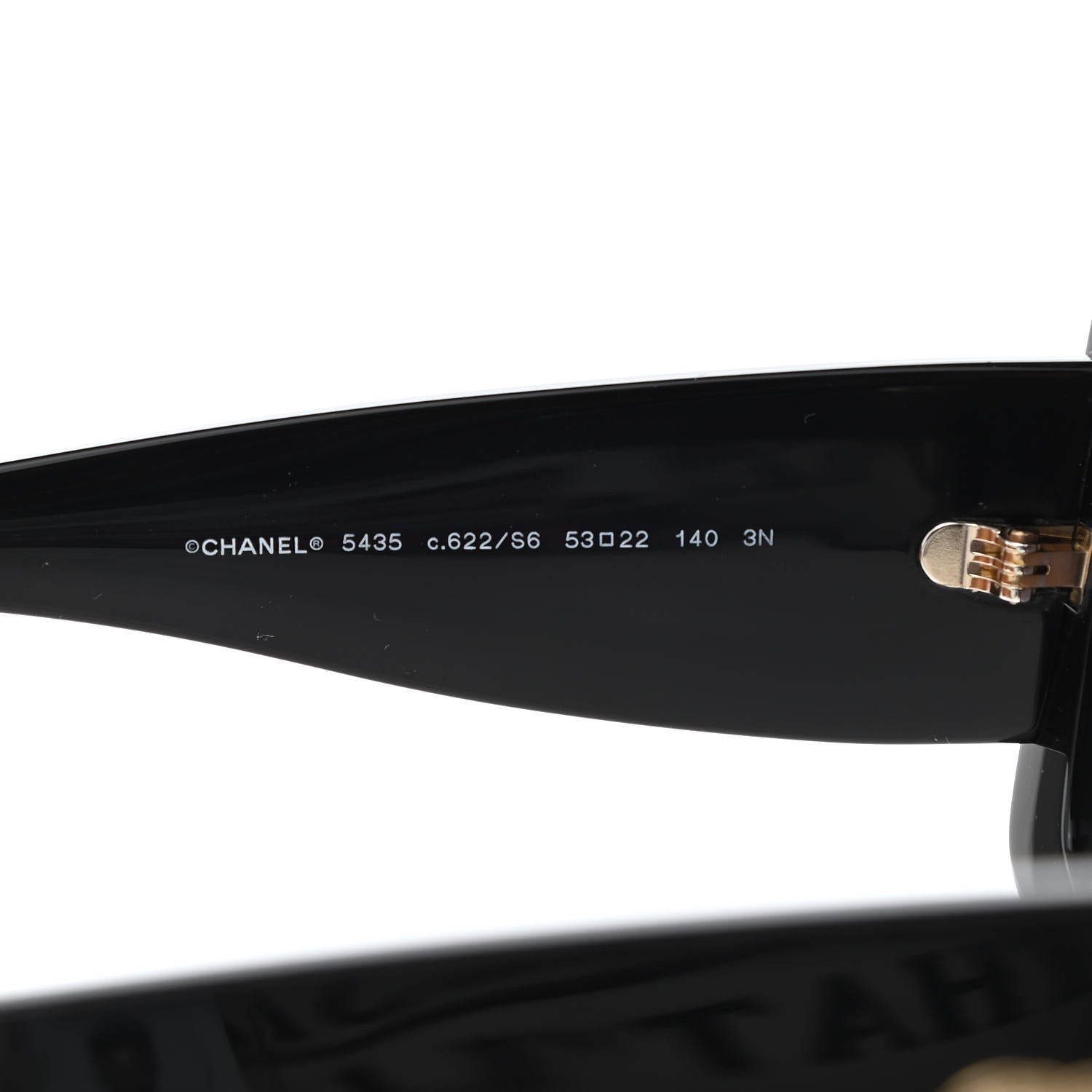 Chanel Acetate Rectangle Sunglasses 5435 Black 6 of 8