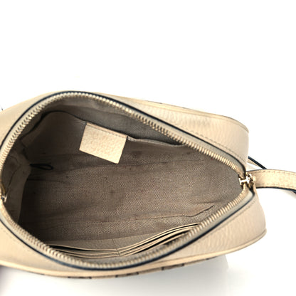 Gucci Monogram Dollar Calfskin Mini Bree Messenger Bag Beige Ebony Avoire 5 of 17