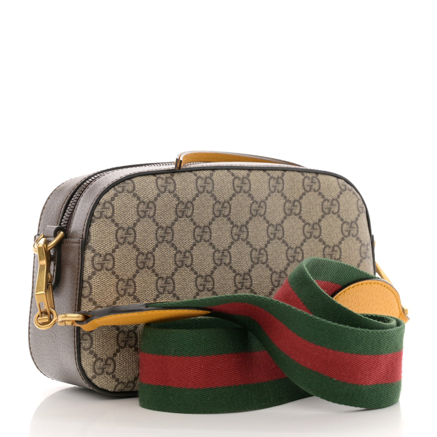 GG Supreme Monogram Web Neo Vintage Shoulder Bag Beige New Acero Crop