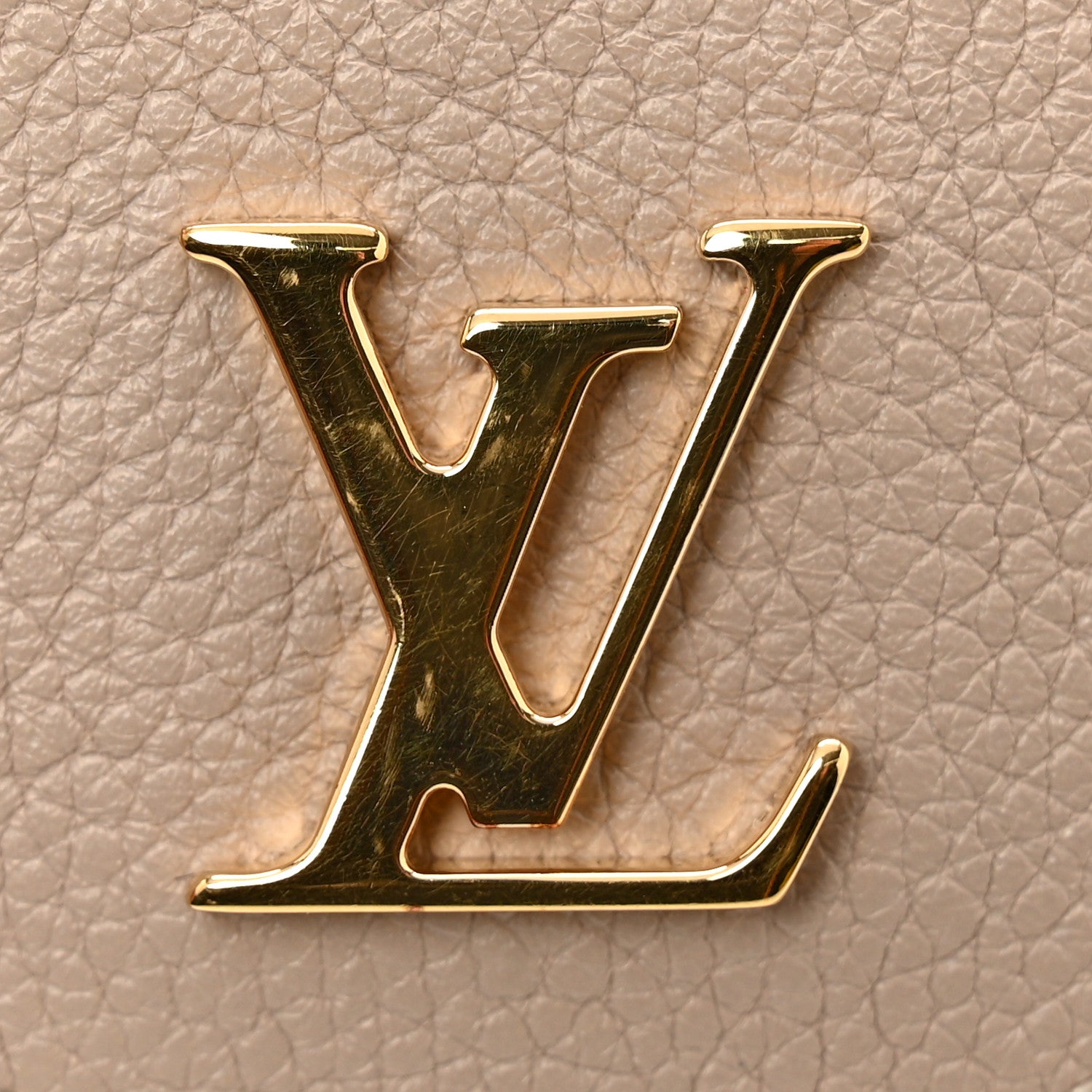 Louis Vuitton Calfskin Lockmini Wallet Greige 7 of 8