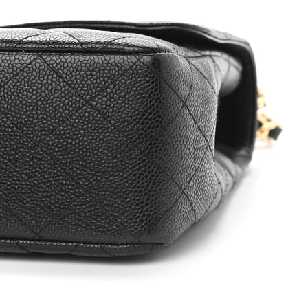 Chanel Caviar Quilted Jumbo Single Flap Black 9 of 9
