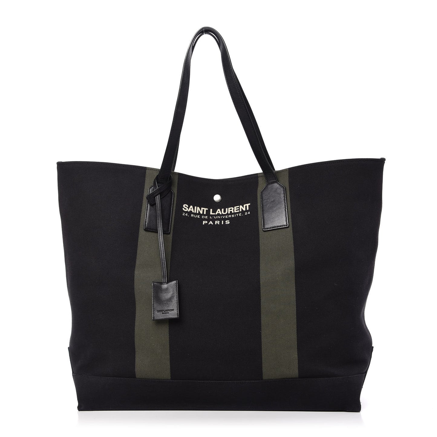 Canvas Beach Shopping East West Tote Black