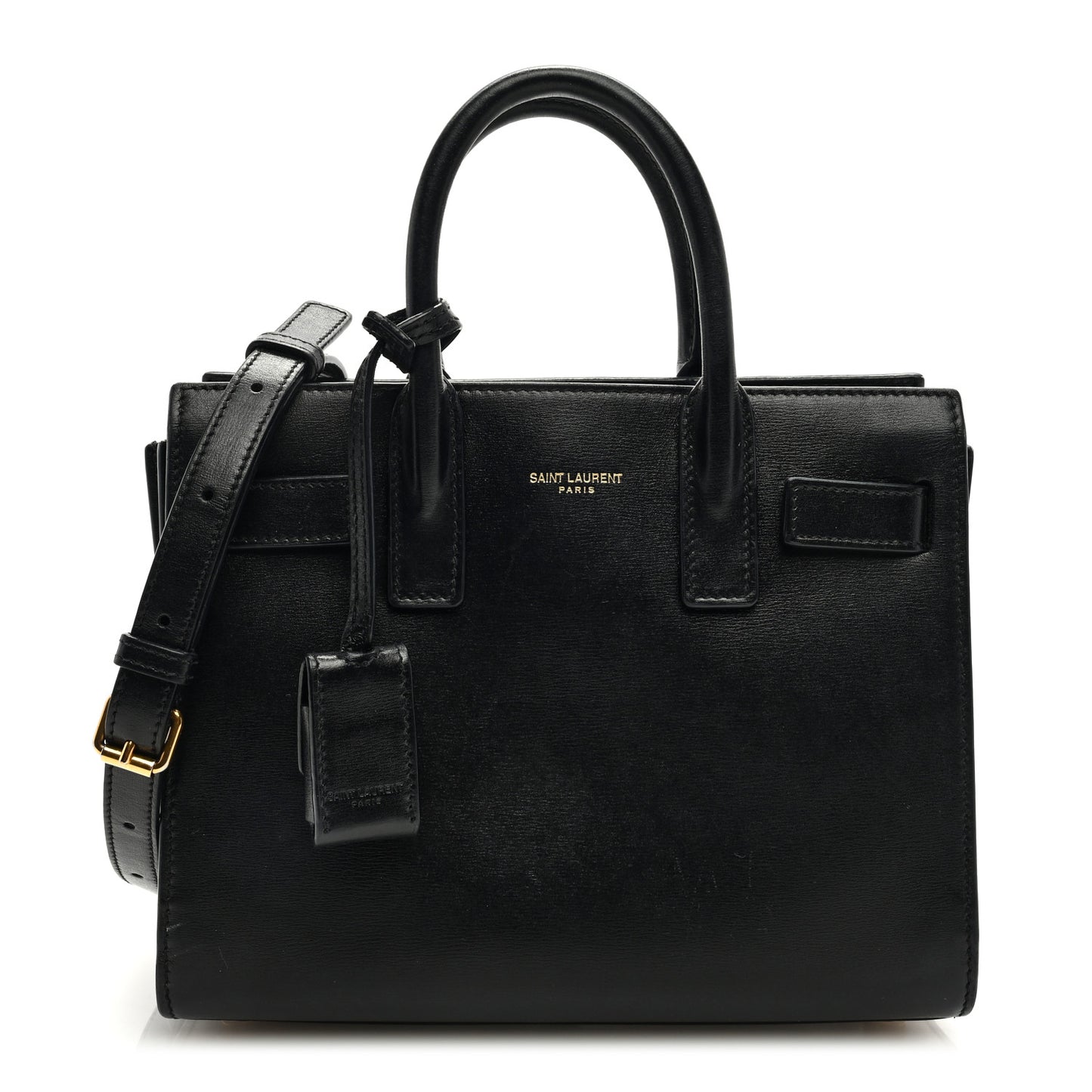 Calfskin Nano Sac De Jour Black
