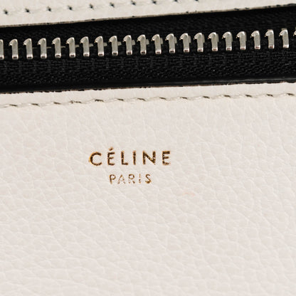 Celine Grained Calfskin Medium Edge Shoulder Bag White 6 of 8