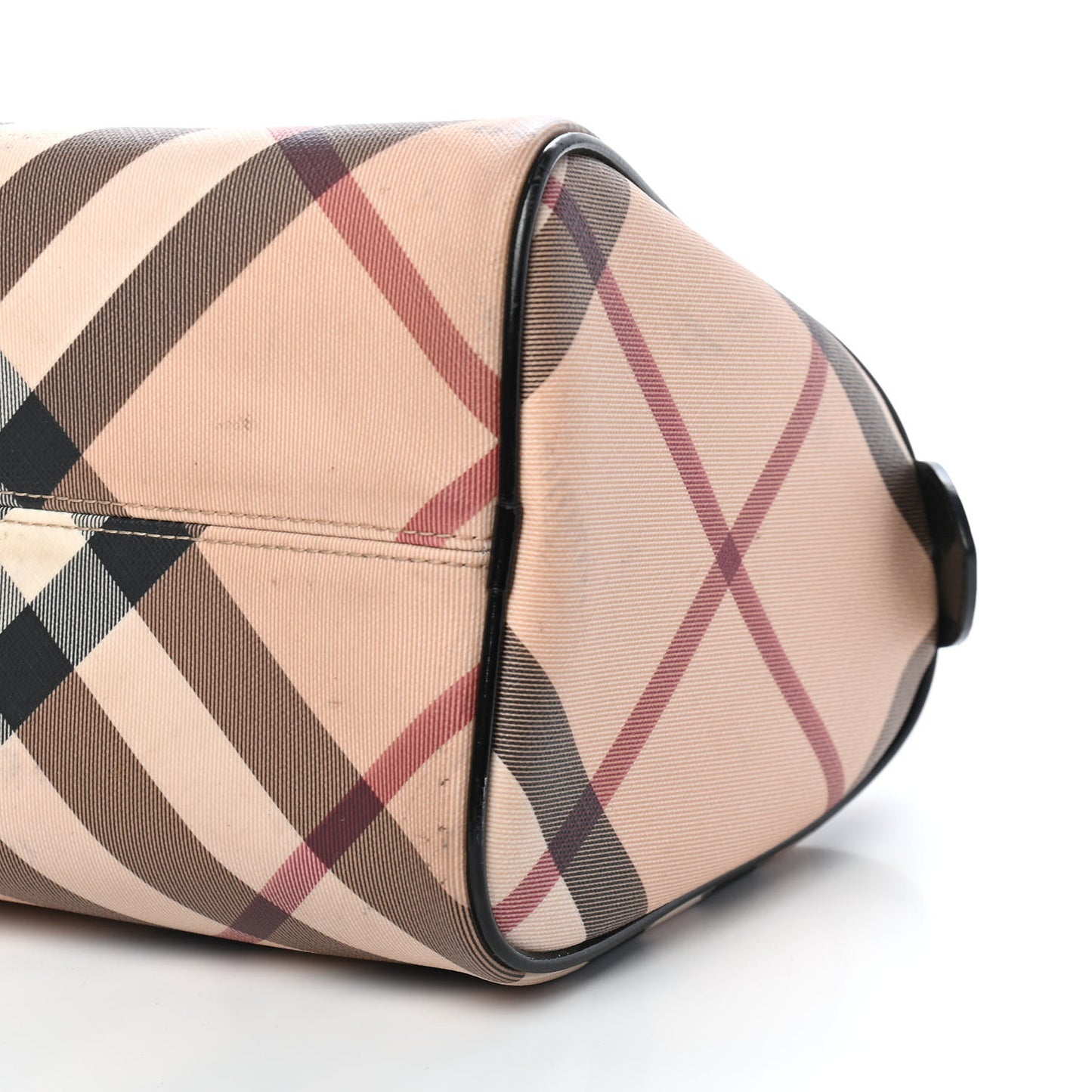 Supernova Check Patent Small Chester Bowling Bag Black