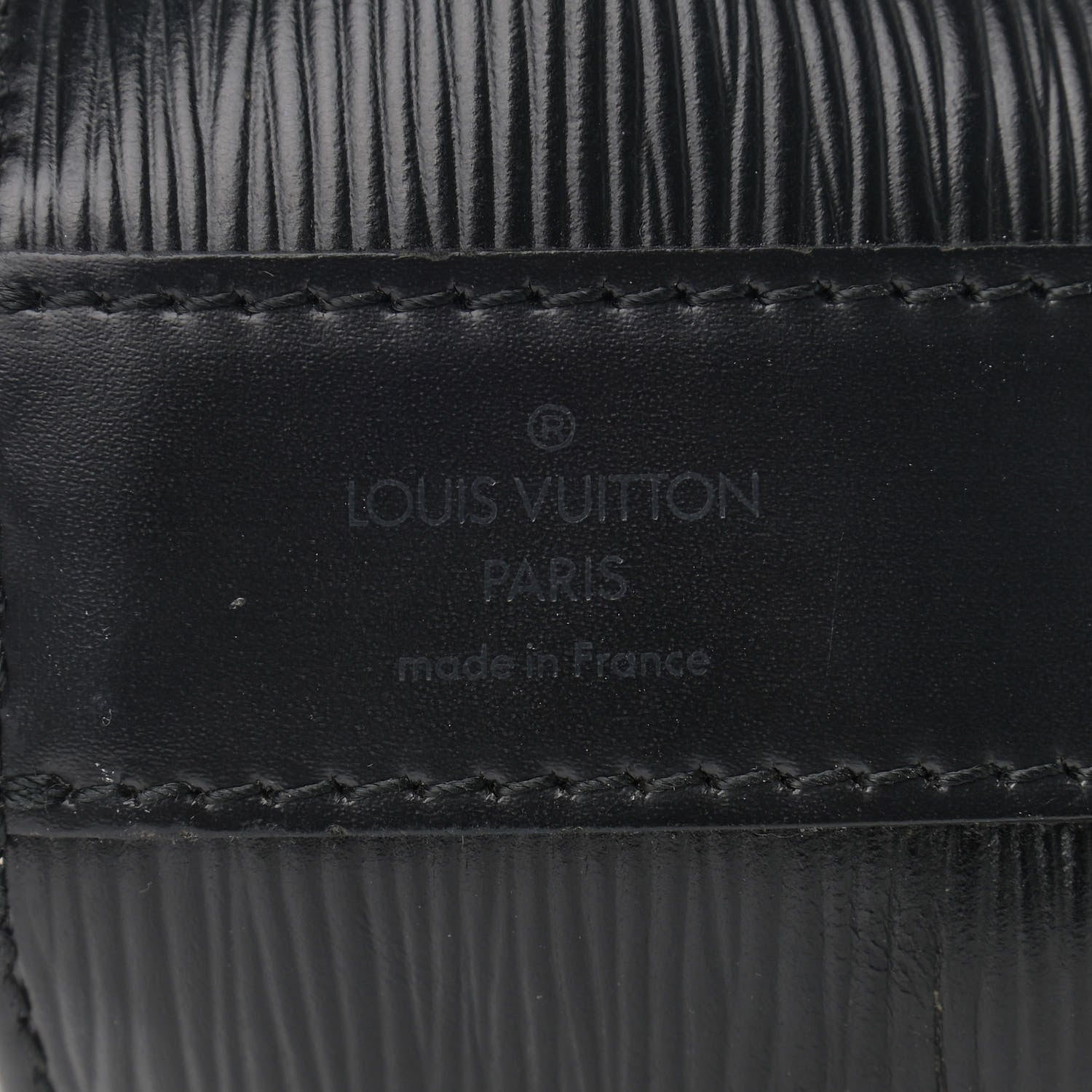 Louis Vuitton Epi Sac a Dos Drawstring Bag Black 5 of 9