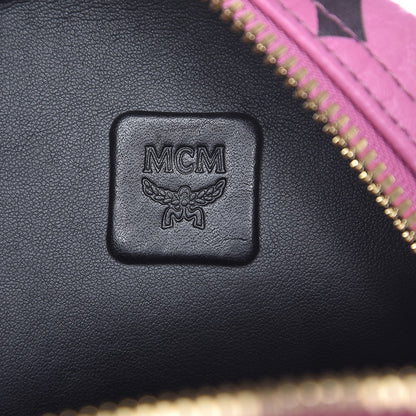 MCM Visetos Small Side Stud Stark Backpack Pink 8 of 10