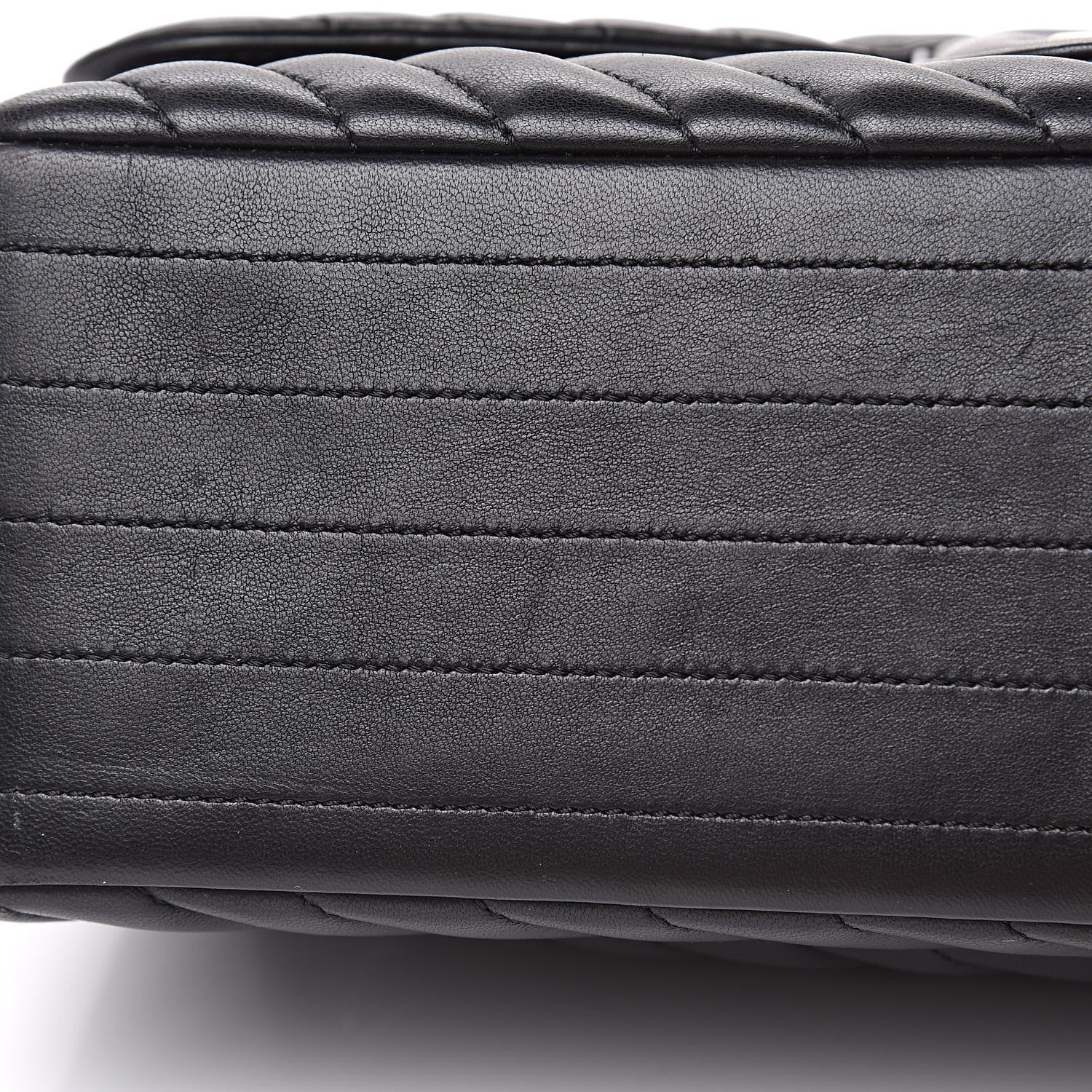 Chanel Lambskin Chevron Quilted Jumbo Double Flap Black 10 of 16