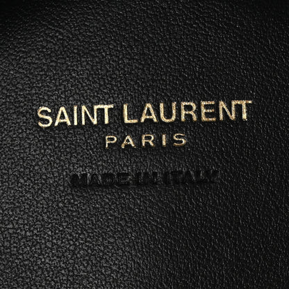 Saint Laurent Patent Crocodile Embossed Monogram Baby Kaia Crossbody Bag Black 6 of 13