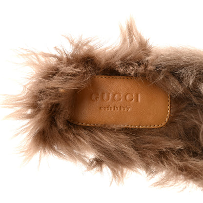 Gucci Calfskin Fur Womens Princetown Slippers 36 Black 8 of 8