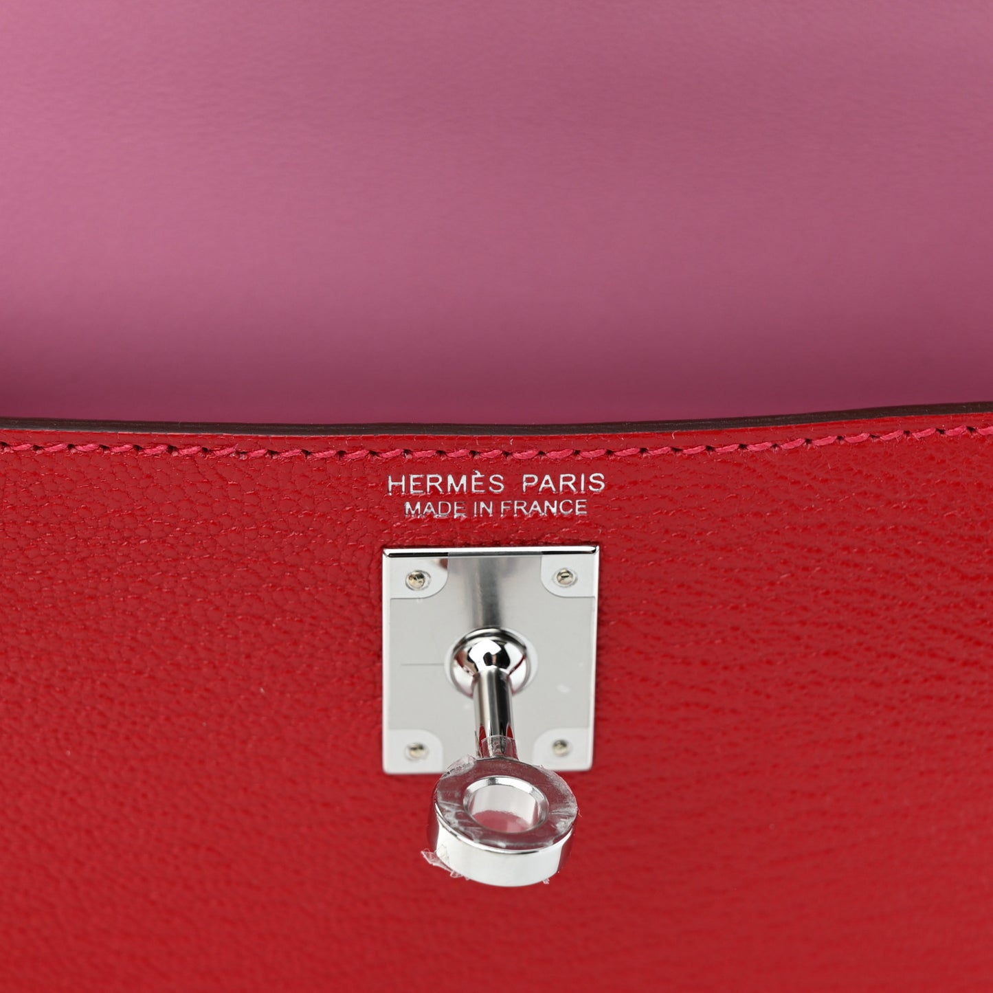 Chevre Mysore Verso Mini Kelly Sellier 20 Rouge Casaque Bubblegum