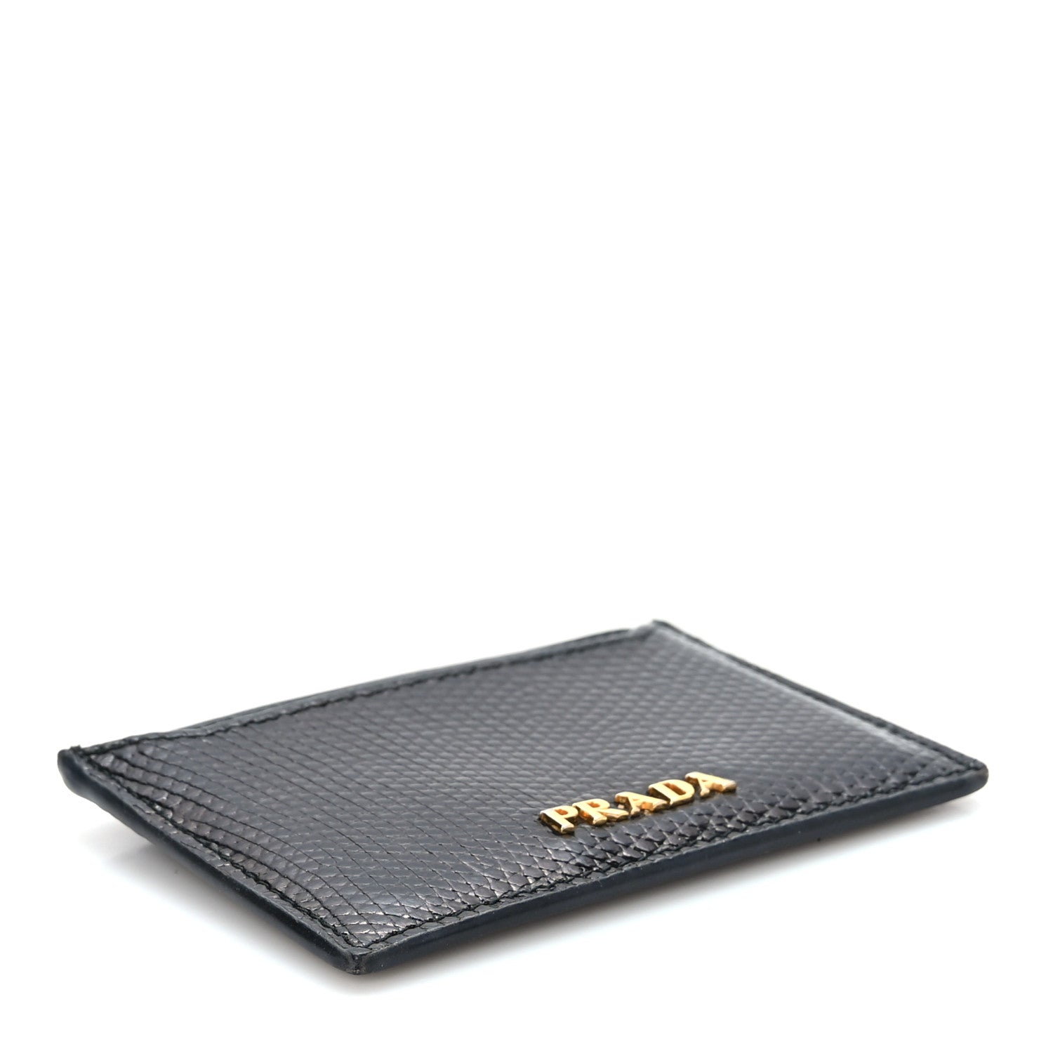 Prada Lizard Card Case Black 4 of 7