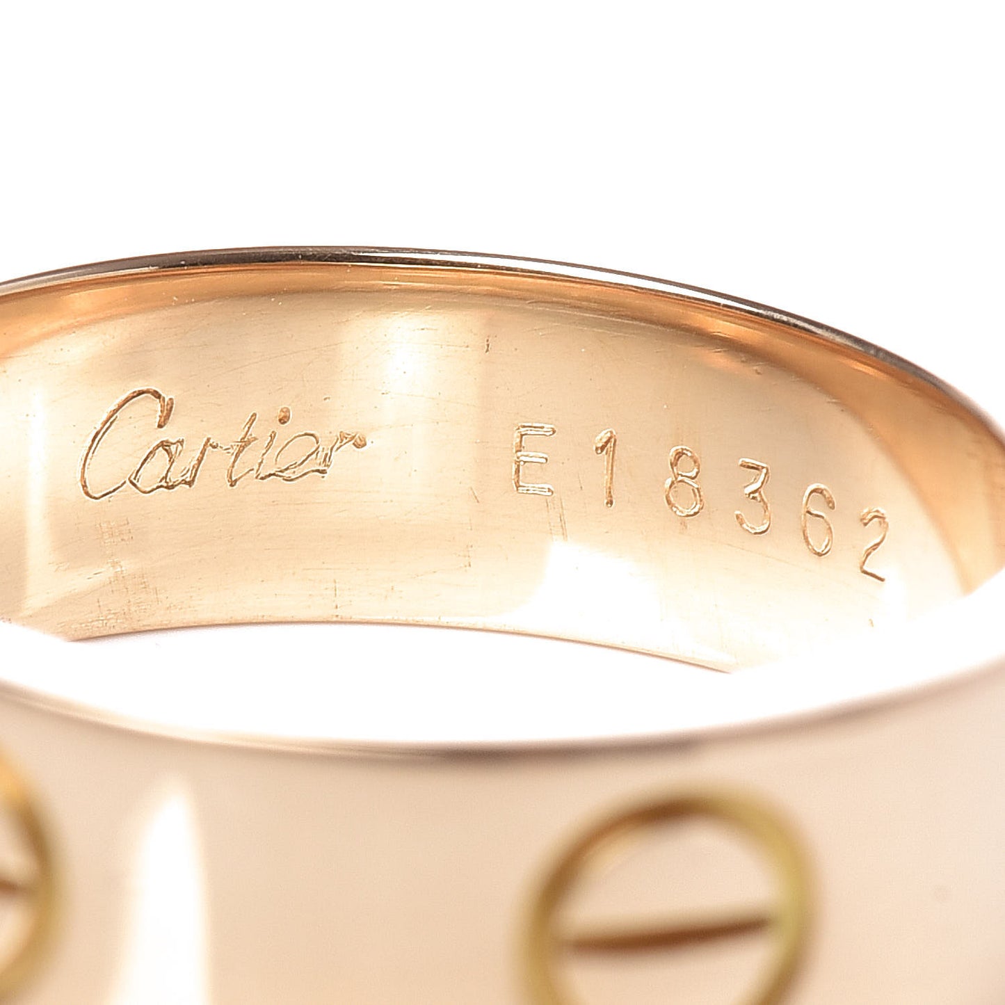 18K Yellow Gold 5.5mm LOVE Ring 52 6