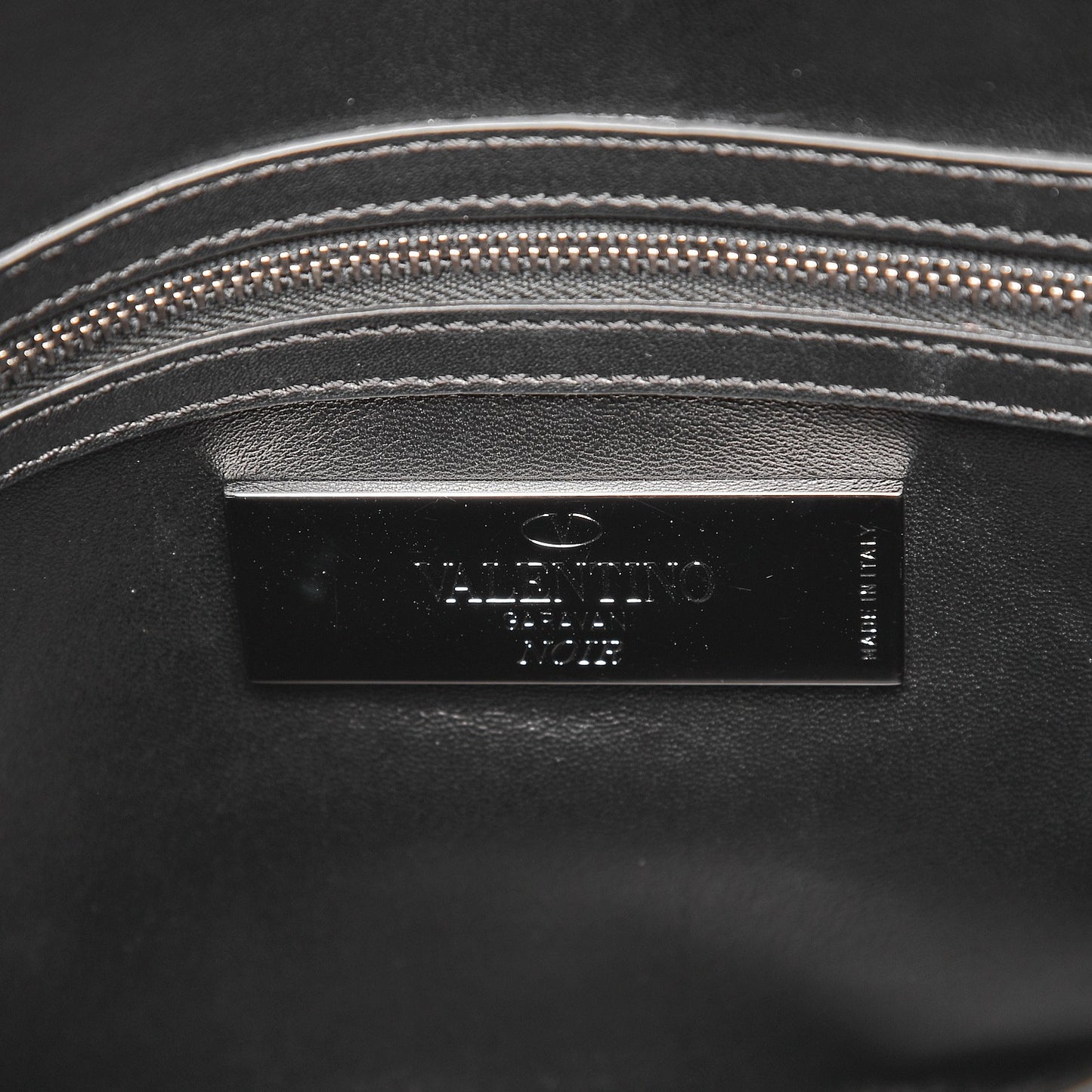Calfskin Medium My Rockstud Frame Bag Black
