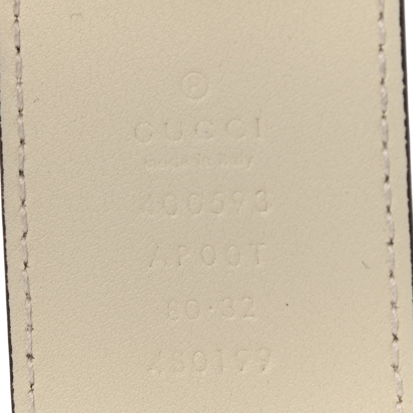 Calfskin Double G 40mm Belt 80 32 Mystic White