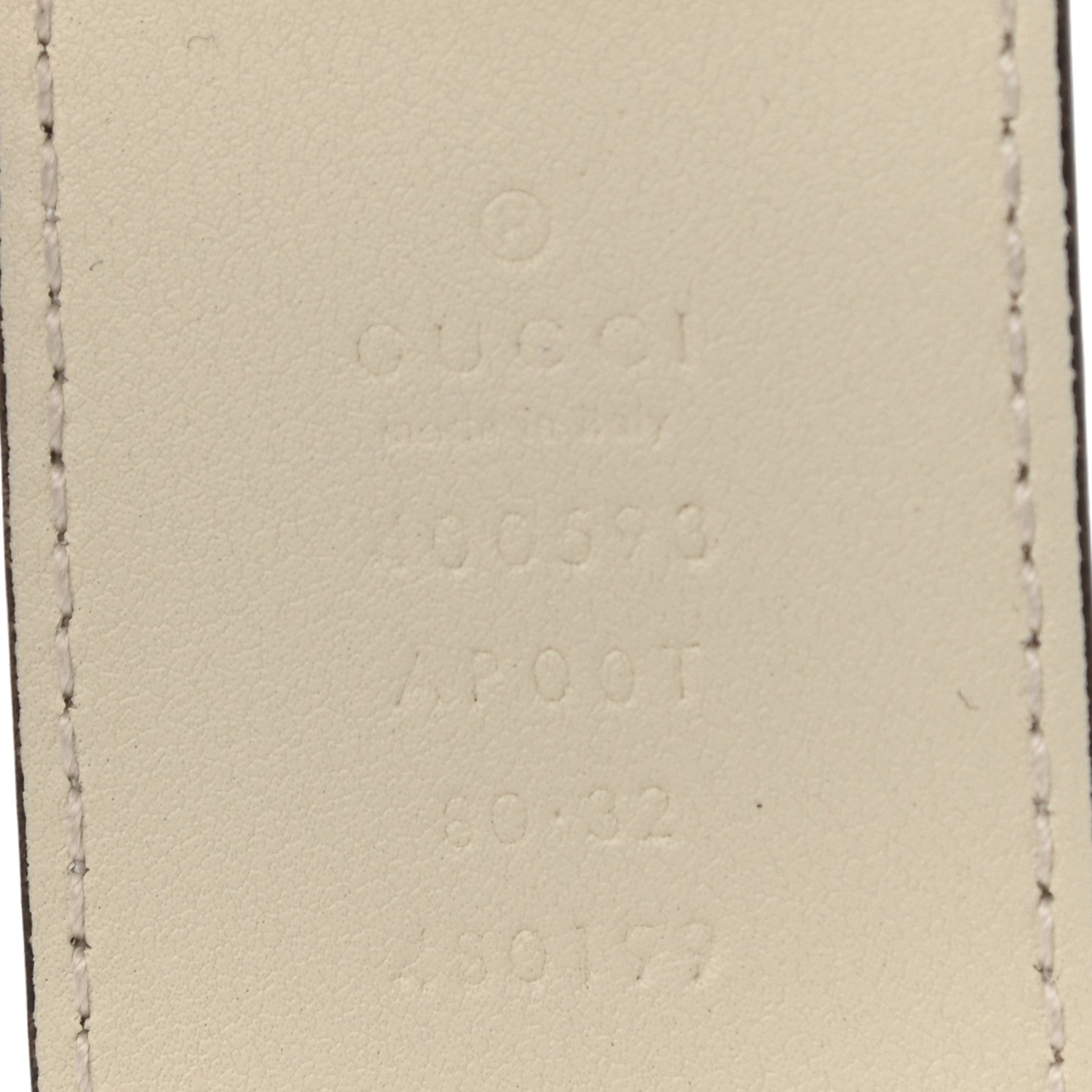 Gucci Calfskin Double G 40mm Belt 80 32 Mystic White 3 of 6