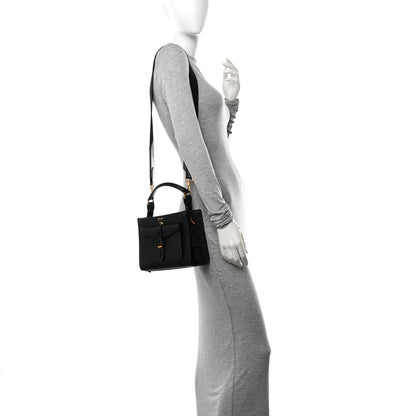 Tom Ford Calfskin Mini T Twist Top Handle Bag Black 2 of 12
