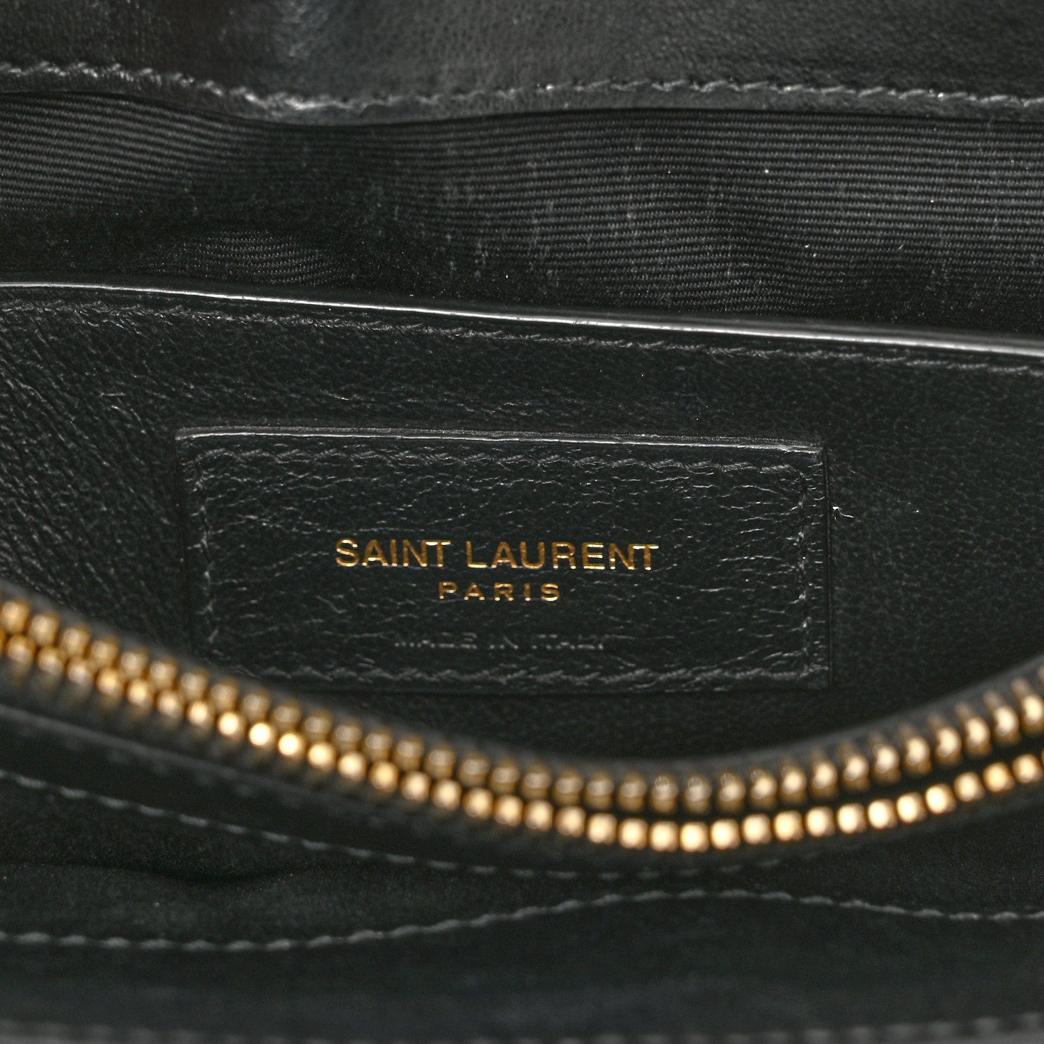 Saint Laurent Calfskin Y Quilted Monogram Small Loulou Chain Satchel Black 10 of 14