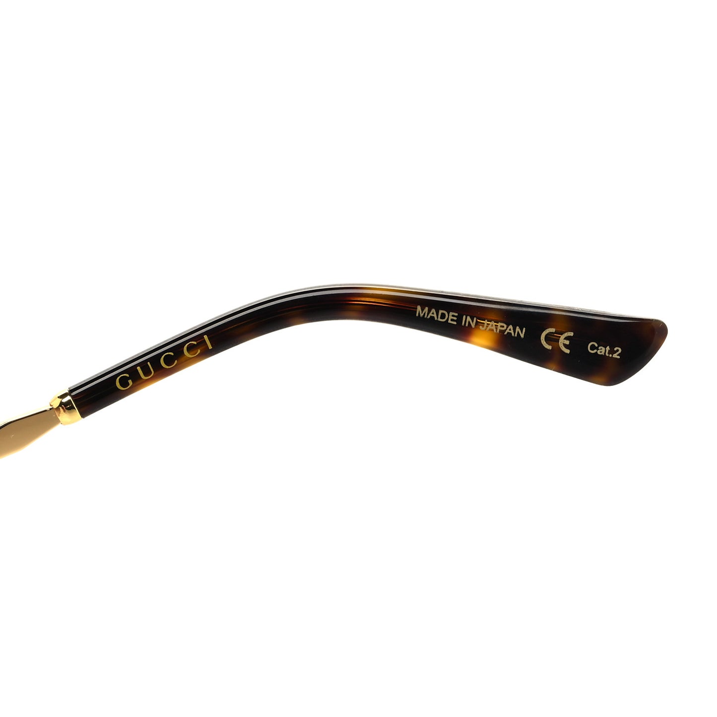 Metal Round Frame GG0595S Sunglasses Gold Brown