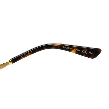 Gucci Metal Round Frame GG0595S Sunglasses Gold Brown 5 of 7