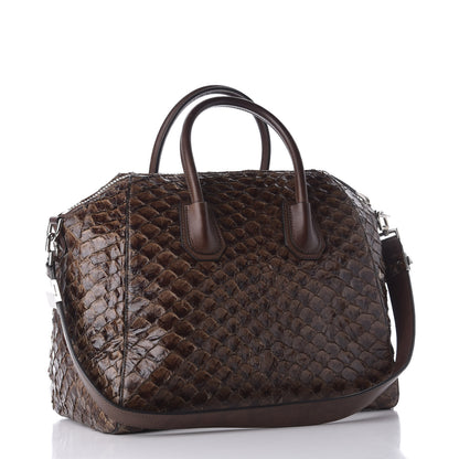 Givenchy Calfskin Pirarucu Medium Antigona Brown 2 of 11