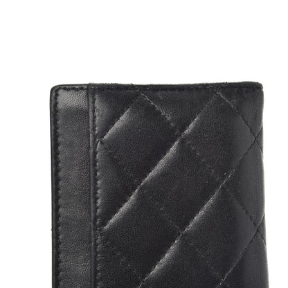 Chanel Lambskin Quilted Card Holder Wallet Black 10 of 12