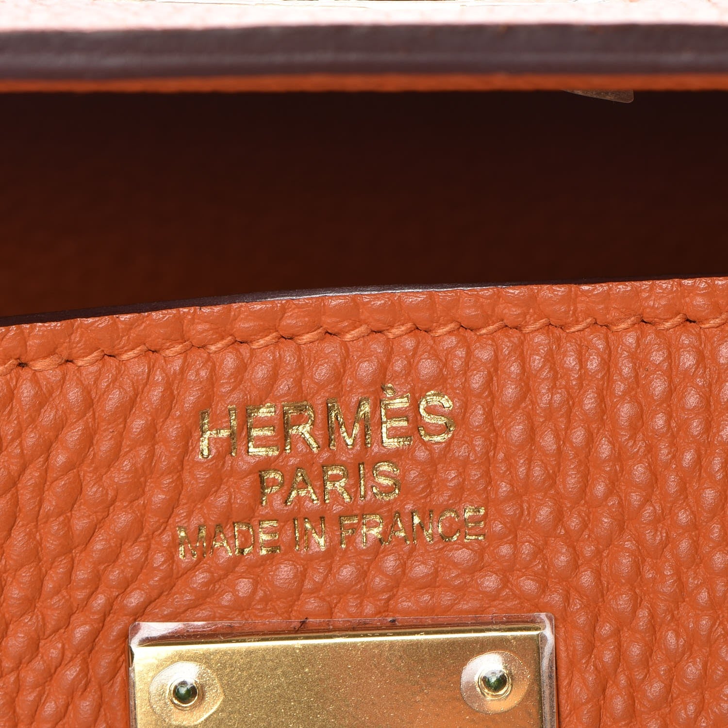 Hermes Togo Kelly Retourne 35 Orange 26 of 34