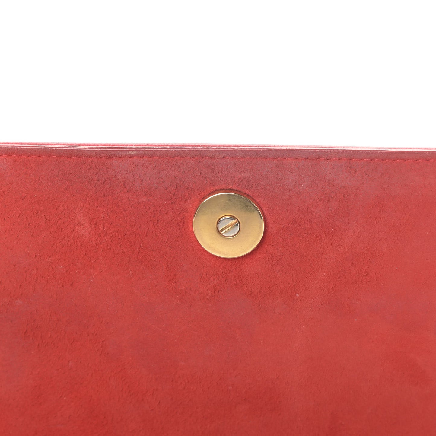 Calfskin Studded Diorama Top Handle Wallet on Chain Pouch Red